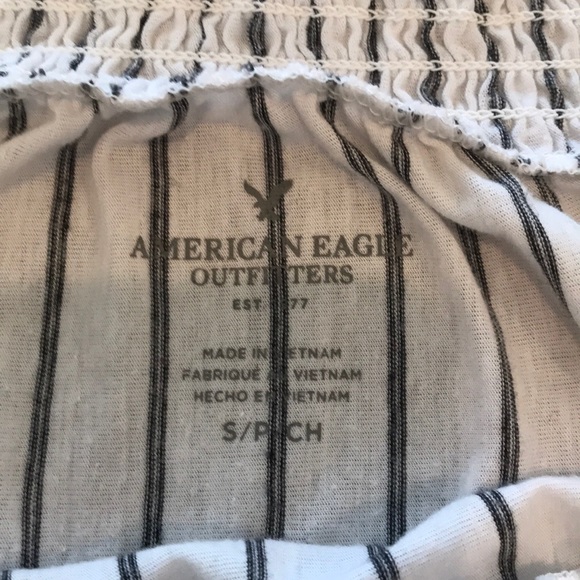 American Eagle striped off the shoulder top - Picture 2 of 2